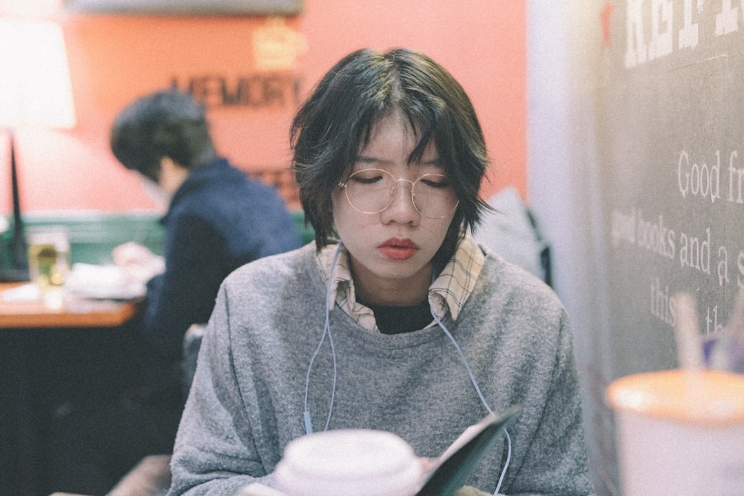 person listening attentively
