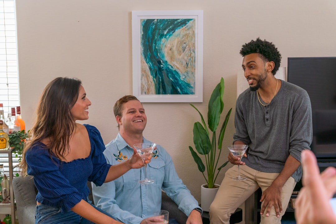 confident person speaking in group