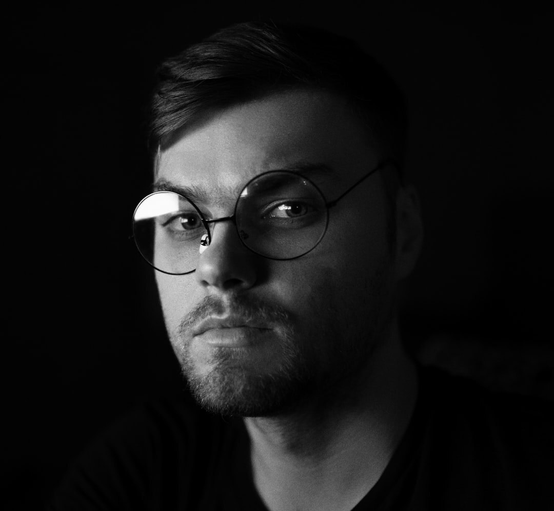 Portrait of a man wearing glasses